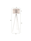 Lampa podłogowa WOODLAND tripod DUTCHBONE