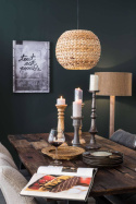 Lampa wisząca NANA naturalna liść bananowca boho vintage DUTCHBONE