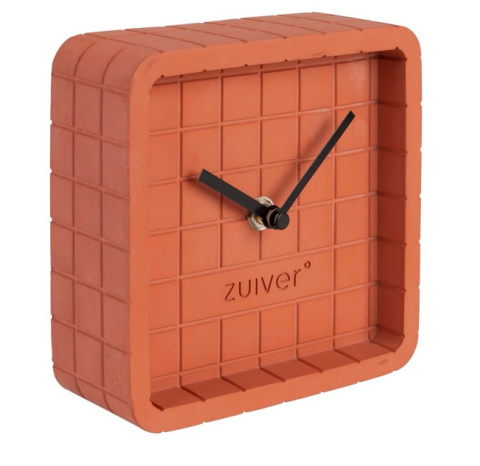 OUTLET Zegar CUTE beton czerwony ZUIVER