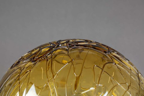 Lampa stołowa kula LUNE 25 bursztynowa szkło DUTCHBONE Lampa stołowa kula LUNE 25 bursztynowa szkło DUTCHBONE