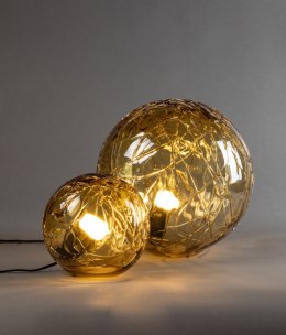 Lampa stołowa kula LUNE '40 szkło bursztynowa DUTCHBONE