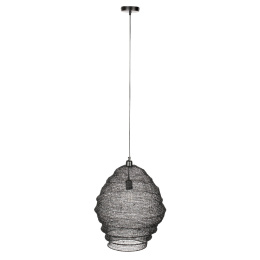 Lampa wisząca ALMA L czarna metal DUTCHBONE