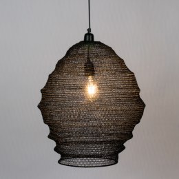 Lampa wisząca ALMA L czarna metal DUTCHBONE