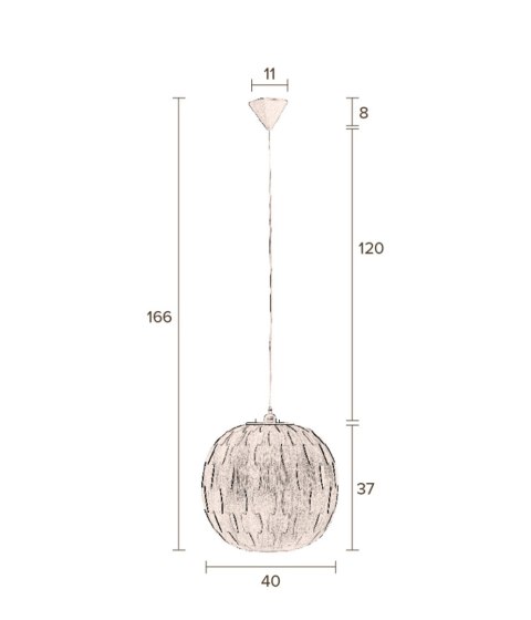 Lampa wisząca BOND okrągła DUTCHBONE Lampa wisząca BOND okrągła DUTCHBONE
