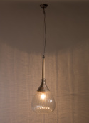 Lampa wisząca DROP GLASS szkło drewno mango DUTCHBONE