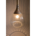 Lampa wisząca DROP GLASS szkło drewno mango DUTCHBONE