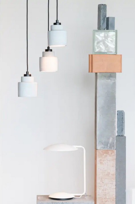 Lampa wisząca betonowa LEFT szara industrial ZUIVER Lampa wisząca betonowa LEFT szara industrial ZUIVER