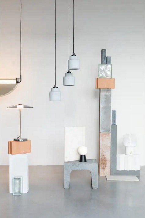 Lampa wisząca betonowa LEFT szara industrial ZUIVER Lampa wisząca betonowa LEFT szara industrial ZUIVER