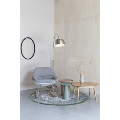 Stolik kawowy RINGAR L zielony aluminiowy skandynawski styl White Label Living Stolik kawowy RINGAR L zielony aluminiowy skandynawski styl White Label Living