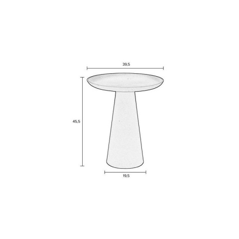 Stolik kawowy RINGAR L zielony aluminiowy skandynawski styl White Label Living Stolik kawowy RINGAR L zielony aluminiowy skandynawski styl White Label Living