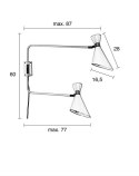 Lampa ścienna kinkiet podwójny DOUBLE SHADY biała ZUIVER