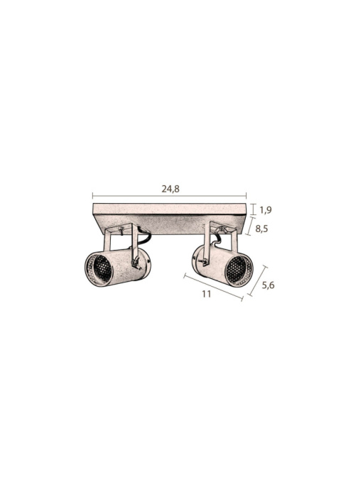 OUTLET Kinkiet punktowy SPOT SCOPE 2 DTW czarny DUTCHBONE OUTLET Kinkiet punktowy SPOT SCOPE 2 DTW czarny DUTCHBONE