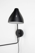 Lampa ścienna kinkiet LOGAN czarna WHITE LABEL LIVING