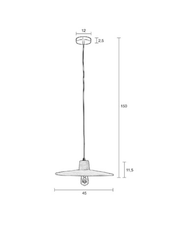 Lampa wisząca BALANCE M rattanowa naturalna ZUIVER Lampa wisząca BALANCE M rattanowa naturalna ZUIVER