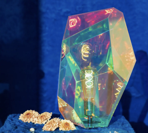 Lampa stołowa holograficzna DIAMOND DEAR diament holo BOLD MONKEY Lampa stołowa holograficzna DIAMOND DEAR diament holo BOLD MONKEY