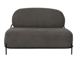 OUTLET Sofa tapicerowana 2-osobowa POLLY szara skandynawski styl ZUIVER