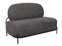 OUTLET Sofa tapicerowana 2-osobowa POLLY szara skandynawski styl ZUIVER