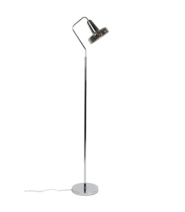 Lampa podłogowa ANSHIN dymione szkło metal skandynawski styl White Label Living